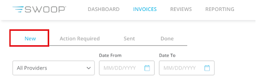 Invoices Tabs, New