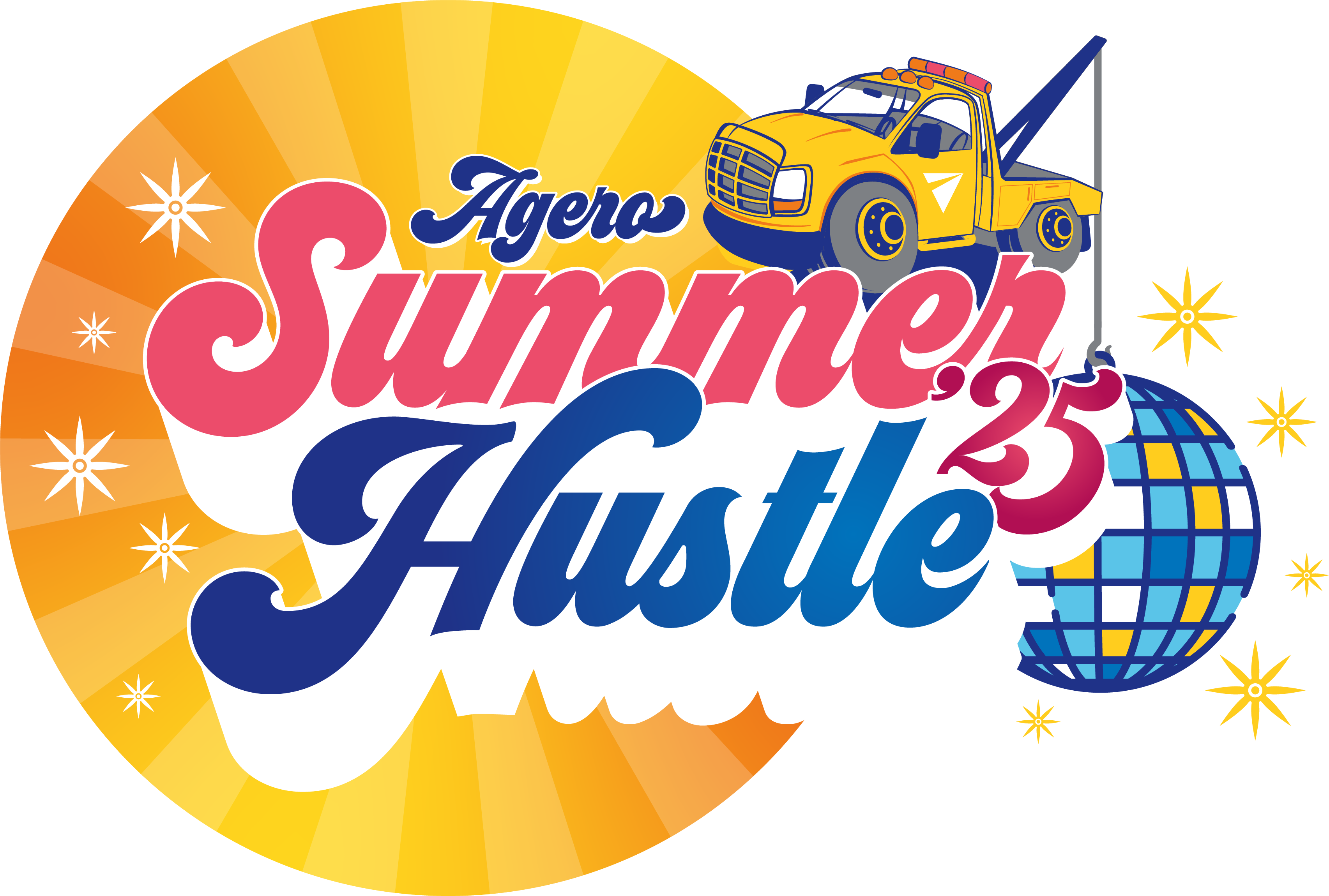 Agero-SummerHustle-Logo-May2025-Final-dark-bkg